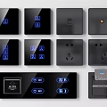Modern Switch Socket Panel 3d model
