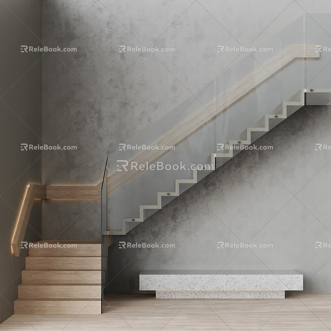 Corner Stairs 3d model