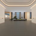 Modern Elevator Hall Sanatorium Public Area Elevator Hall 3d model