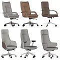 Ergonomic Leather Office Chair With Modern Design Swivel Wheels And Multiple Color Options