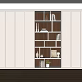 Quiet bookcase combination bookcase 3d model