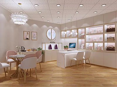 Jewelry Shop Bags Jewelry Shop 3d model