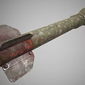 Military Weapon Featuring Shark Mouth Design Green Camouflage And Tail Fins