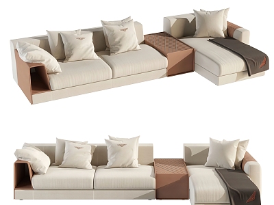 Bentley Bentlido Sofa Multi-person Sofa Fabric Multi-person Sofa Corner Sofa L-shaped Sofa 3d model