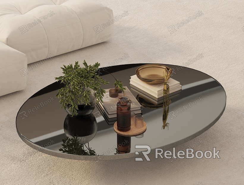 Modern coffee table model