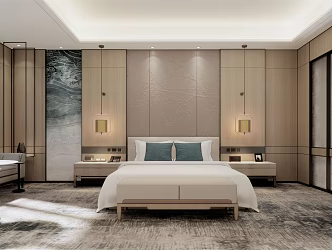 Hotel Rooms Modern Rooms 3d model