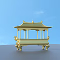 Golden Pagoda Style Decorative Household Item With Elegant Design For Home Decor