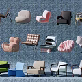 Stylish Modern Accent Chairs With Various Designs And Colorful Upholstery For Living Space