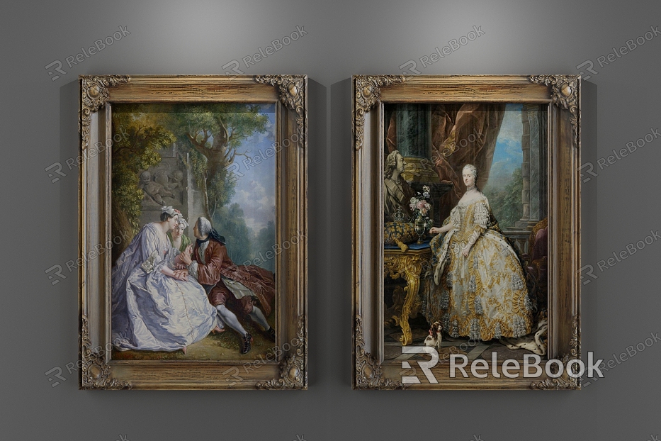 European oil painting decorative painting model