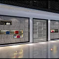 Modern Bag Boutique Interior With Colorful Bags Shelves And Green Plants