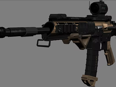 Modern Gun Firearms 3d model Modern Gun Firearms 3d model