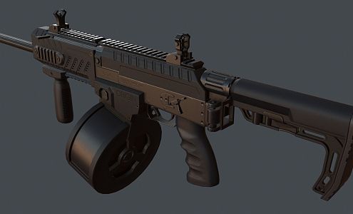 Assault Rifle Gun Weapon Assault Rifle Military Toy Gun 3d model