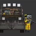 Detailed Military Vehicle Toy Model With LEGO Minifigure Holding Rifle