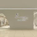 Modern Clothing Store Featuring Window Display Mannequins Interior Design Counter And Plant