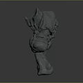 Rock Giant Creature Character Design With Muscular Stone Body And Large Limbs