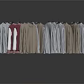 Different Colored Clothes On Hangers With Various Styles For Daily Use