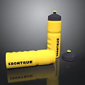 Yellow IronTrue Water Bottle With Screw Cap And Textured Grip For Daily Use