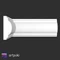 White Decorative Architectural Component With Ornate Design And Smooth Surface