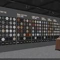 Background Wall Design With Travertine Wood Cement Metal Inspired Color Samples