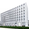 Modern Industrial Factory Building Multi-storey Factory Building Modern Factory Building Square Factory Building Multi-storey Office 3d model