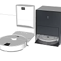 Smart Robot Vacuum Cleaner With Dust Collection Base And Automatic Charging Function 3d model