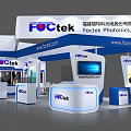FOCtek Photonics Inc Exhibition Booth With Modern Design LED Screen And Product