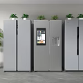 Vertical refrigerator Modern refrigerator 3d model