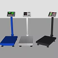 Public Facility Electronic Platform Scales With Digital Display And Multiple Colors 3d model