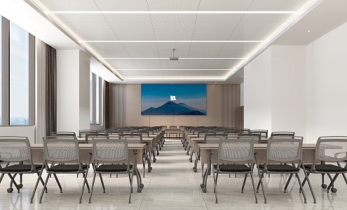 Training Room Meeting Room 3d model