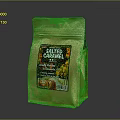 Salted Caramel Food Product in Brown Paper Bag with Label and Design