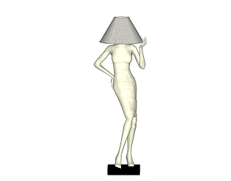 Alien floor lamp 3d model