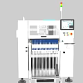 Industrial Manufacturing Machine With Digital Display Control Panel And Indicator Lights