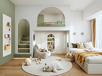 Modern Children's Room 3d model