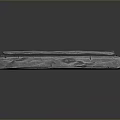 Gray Square Textured Panel With Edged Structure And Three Dimensional Design On Dark Background