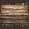 Wooden Log Cabin Structure With Rustic Roof And Stone Wall Details