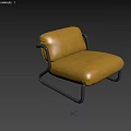Modern Yellow Velvet Armchair With Black Metal Frame And Comfortable Design