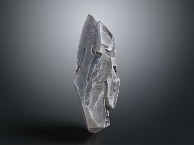 Natural Gray Irregular Rock With Rough Surface Texture And Unique Shape 3d model
