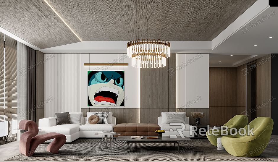 modern living room model