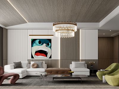 modern living room model