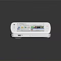 White Flip Mobile Phone with Keyboard and Social Media and Video Apps as Entertainment Device