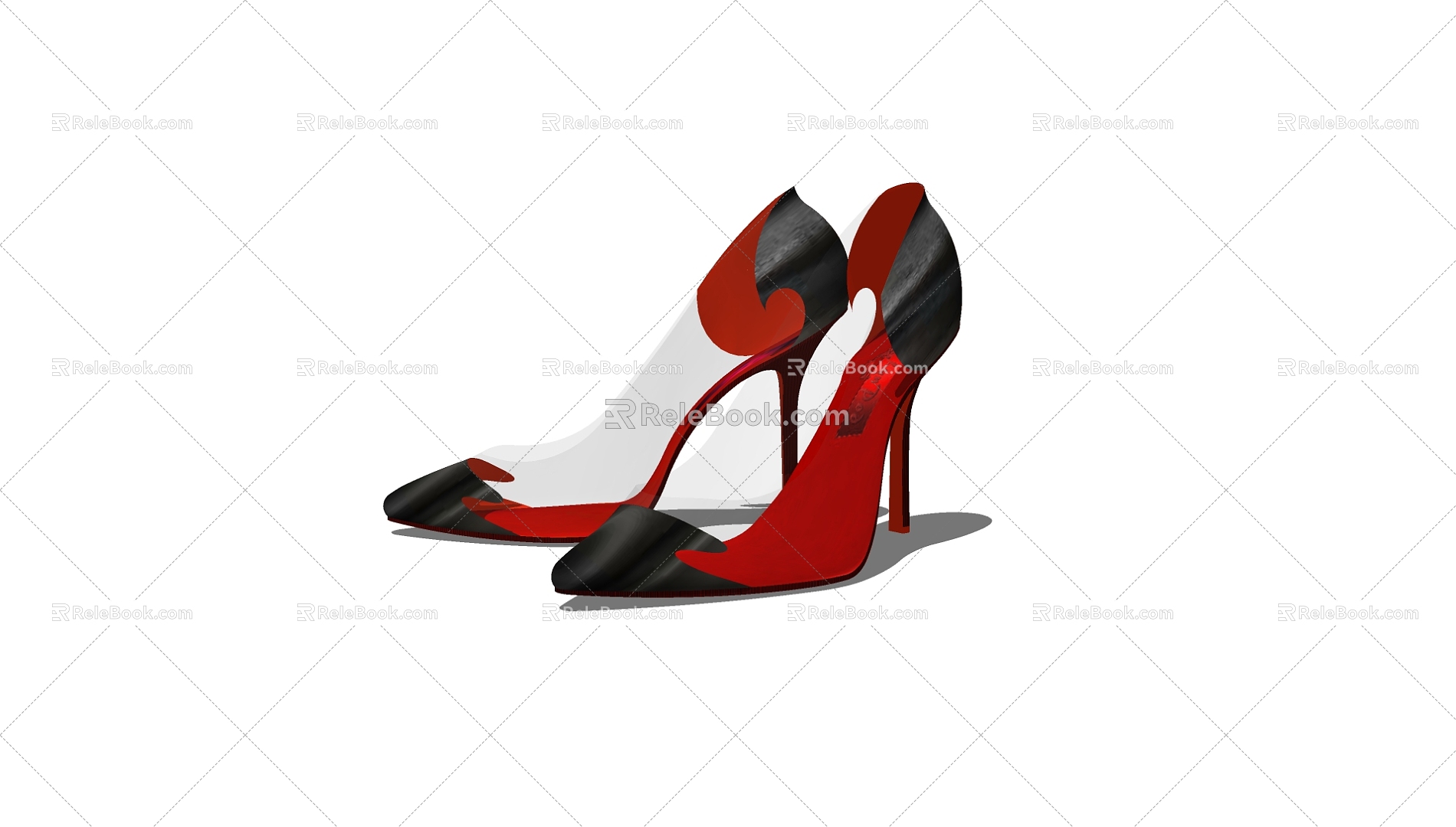 High-heeled shoes 3d model