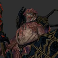 Mysterious Aquatic Animal With Red Glowing Appendages And Ornate Armor Plates