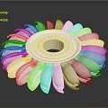 Modern Metallic Wall Decor With Radiant Petal Shaped Design And Sleek Surface