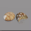 Freshly Baked Bread Loaf With Whole And Bitten Pieces On Gray Surface