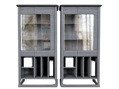 New Chinese Style Bookcase Cabinet Storage Cabinet Decorative Cabinet Casual Cabinet model