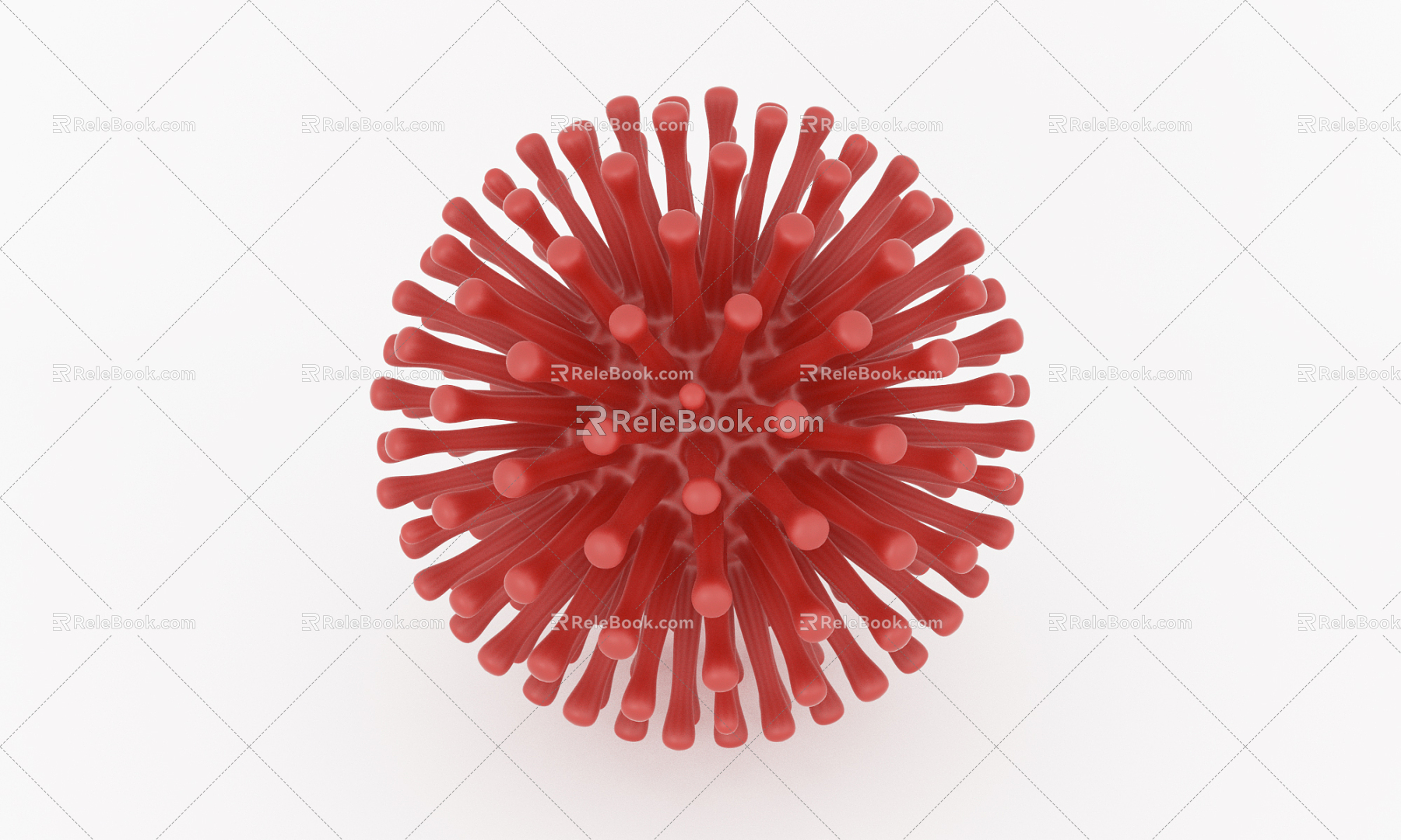 Modern virus 3d model