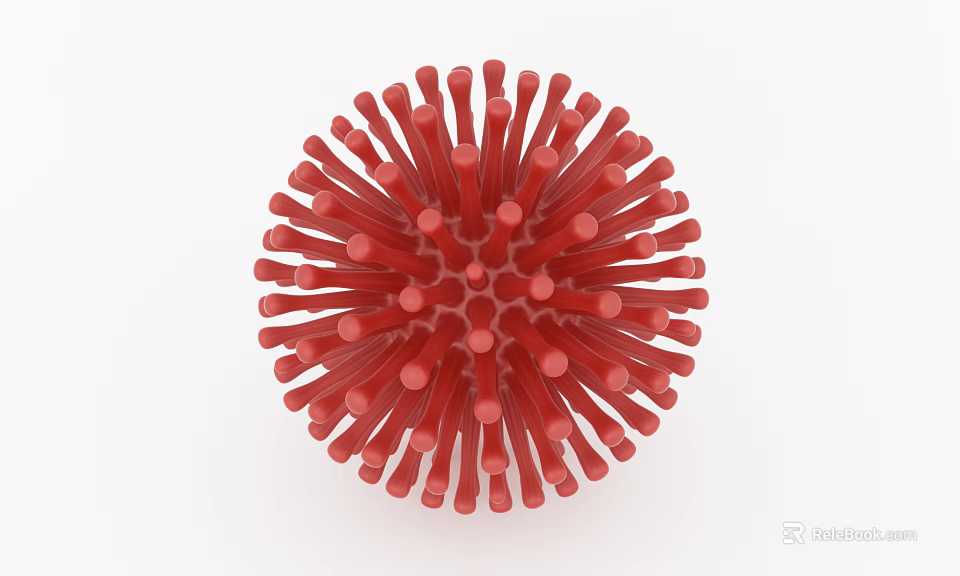 3D Virus Structure Model Medical Device for Medical Research and Education 3d model 