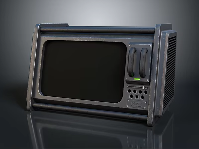 Modern Black Microwave Oven With Control Panel And Button Design For Kitchen 3d model