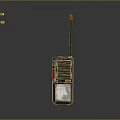 Tactical Self Defense Weapon with Black Body Red Antenna and Digital Display Screen