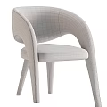 Elegant Green Velvet Chair With Modern Curved Armrests And Slim Legs Design